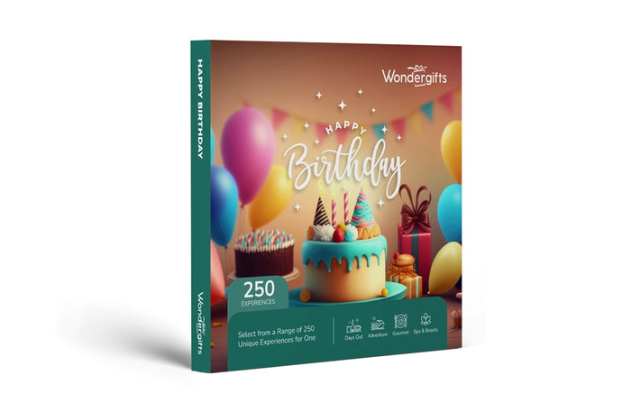 Happy Birthday Gift Box - Selection of Gourmet, Adventures, Spa and More | at Wondergifts