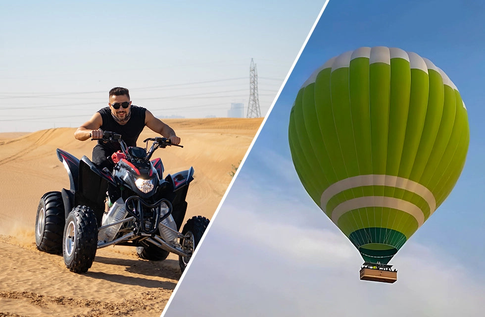Hot Air Balloon with Quad Bike and More for One Child