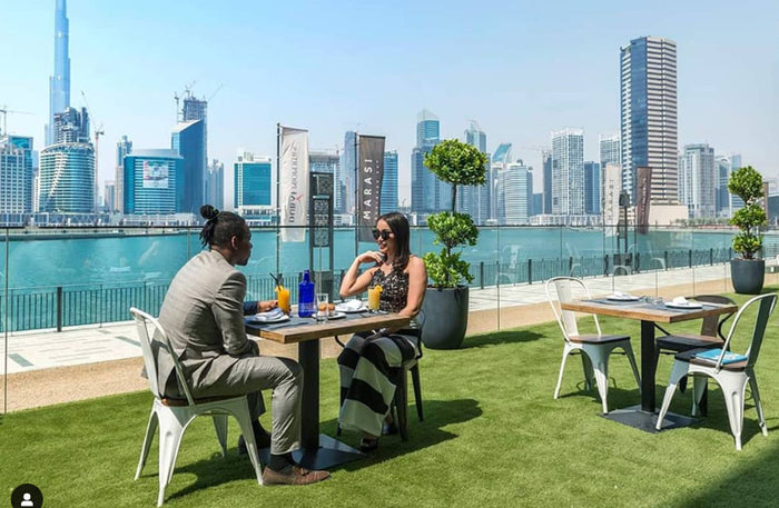 Romantic Dining for Two with Drinks and Burj Views at La Cruise, Canal Central Hotel | at Wondergifts