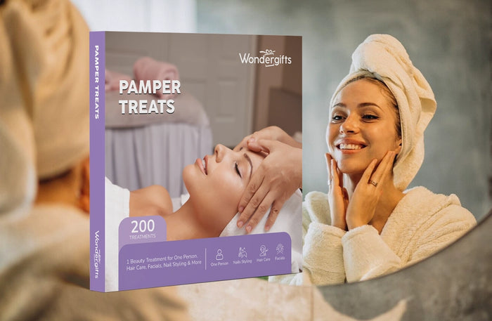Pamper Treats Gift Box - Choice of 200 Beauty Treatments | at Wondergifts