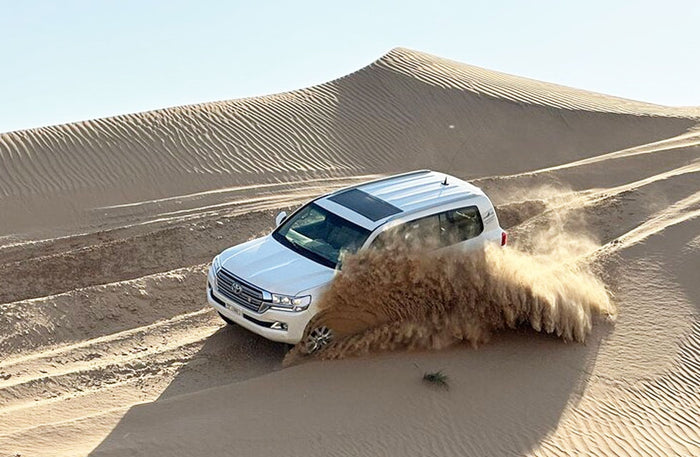 VIP 4x4 Desert Safari with Dinner Buffet & Live Show for Up to Six | at Wondergifts