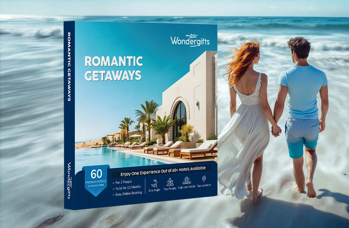 Romantic Getaways Gift Box: Choose Your One-Night Stay at 60+ Prestigious Hotels | at Wondergifts
