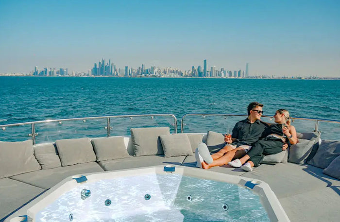 Luxurious 3-Hour Sunseeker Superyacht with Premium Drinks & Sushi | at Wondergifts