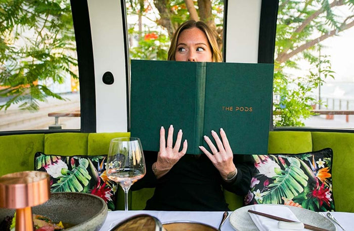 The PODS @ BlueWater Island: Romantic Lunch or Dinner & Relaxing Couples Massage at Luxury Spa Venues