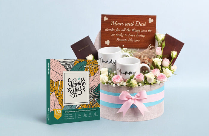 Thank You Gift Box with Elegant Gratitude Hamper: Choose From 180 Experiences | at Wondergifts