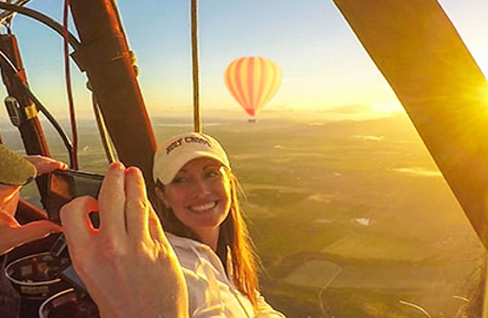 Dawn Hot Air Balloon Adventure with Succulent Breakfast & Falconry