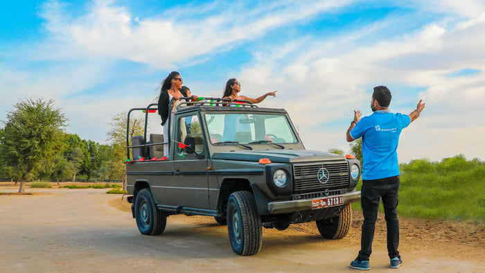 Mercedes G Class Desert Safari with Dinner Al Marmoom Oasis |  at Wondergifts