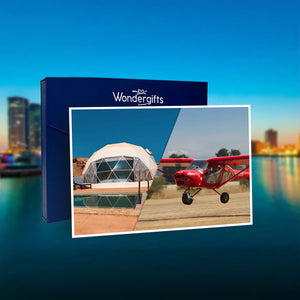 One Night Deluxe Dome Stay with 30-Minute Flight Above RAK Gift Box