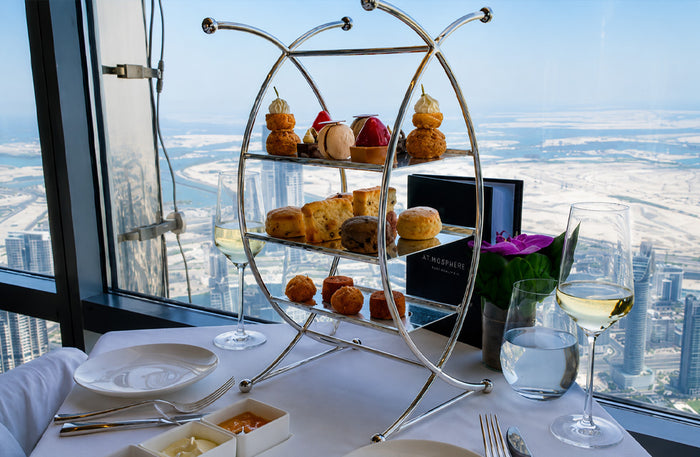 Elevated Afternoon Tea Experience for Two at At.mosphere Burj Khalifa
