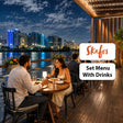 Hilton Skafos - Romantic 3-Course Dinner & Drinks for Two with Dubai Creek Views