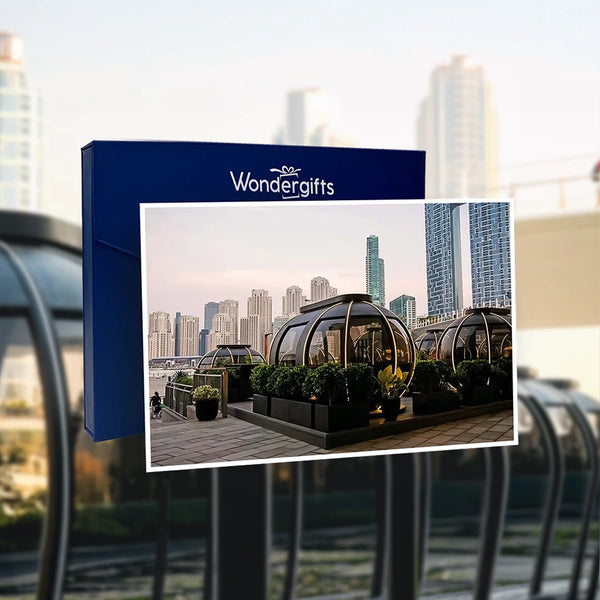 Romantic Dining and Drinks at The Pods for Two with Stunning Dubai Skyline Views