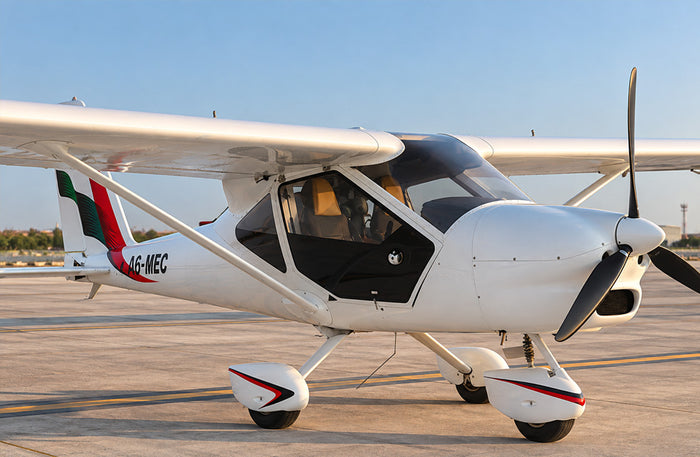 Thrilling Private Aeroprakt Flight Through the Skies of Al Ain with Breathtaking Aerial Views