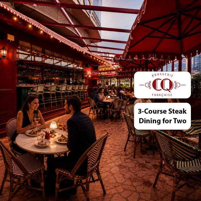 CQ French Brasserie - Elegant Steak Dining Experience for Two Grand Millennium Dubai