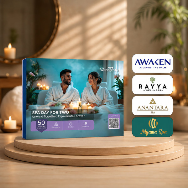 Spa Day for Two Gift Box: Rejuvenating Couples Massage at AWAKEN Spa, Anantara Spa & 50+ Luxury Spas