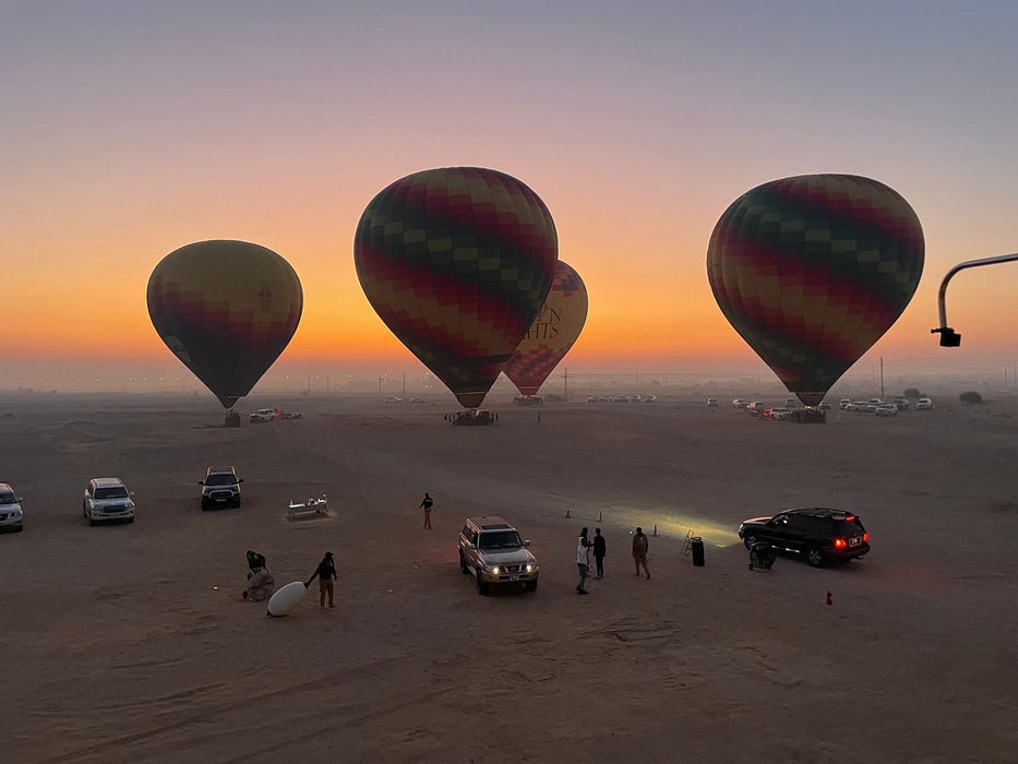 Sunrise Hot Air Balloon Flight Over the Desert for Two with Refreshments