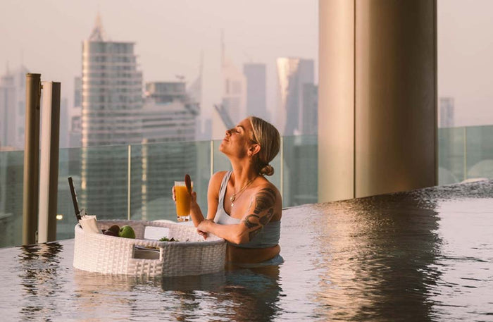 Unique Floating Breakfast with Burj View for Two at Malibu Sky Lounge |  at Wondergifts