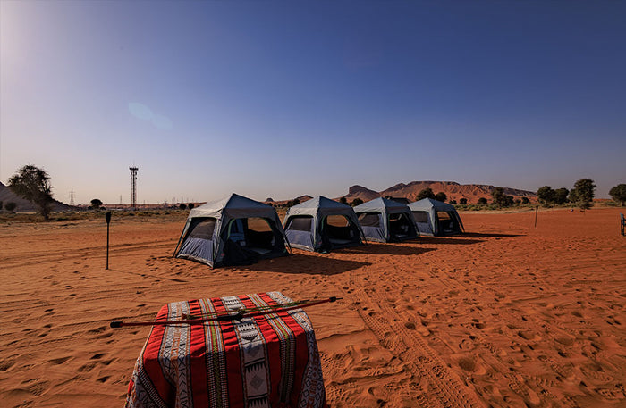 Unforgettable Mleiha Overnight Camping for Two with Breakfast & Sunrise Viewing