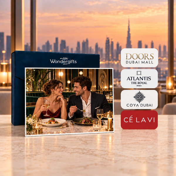 Iconic 5-Star Dining Gift Box for Two - CÉ LA VI, COYA, Doors Dubai & 50+ Luxury Venues
