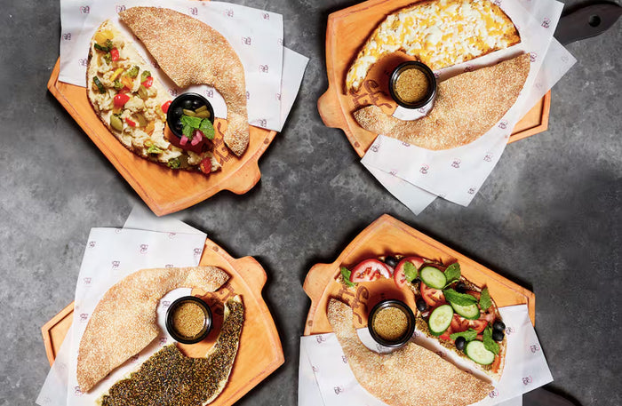 Ka’ak Al Manara Dubai - Lebanese Breakfast for Two with Manakeesh, Ka’ak & Drinks