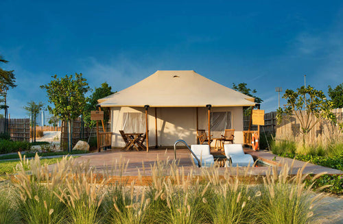 Exquisite Beachfront Chalet with Meals & Private Pool at Bab Al Nojoum |  at Wondergifts