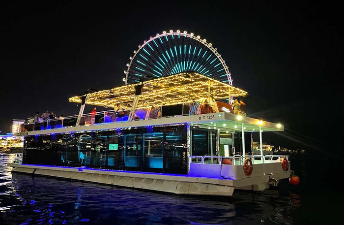 Luxurious International Dinner Cruise for Two Through Dubai Marina |  at Wondergifts
