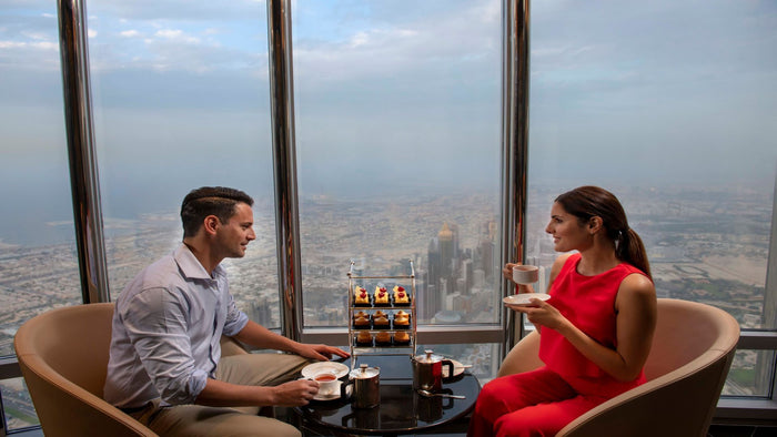 Exclusive Burj Khalifa Visit with Burj Club Rooftop Dining Experience for Two |  at Wondergifts