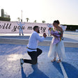 Romantic Proposal: 12-Minute Private Helicopter with Flowers for Two |  at Wondergifts