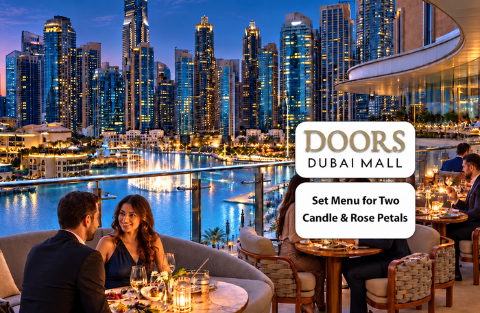 Romantic Candlelight Dining & Couples Massage Gift Box - CQ French Brasserie, DOORS Dubai Mall & More