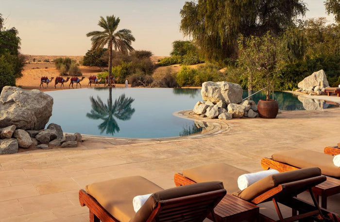 Al Maha Desert Resort - Luxury Pool & Spa Retreat with Three-Course Lunch