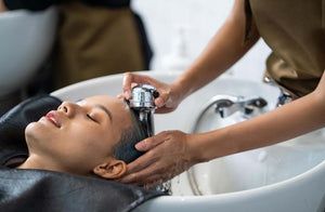 Spaces Salon's Lavish Hair Wash & Blow Dry for One at JVT |  at Wondergifts