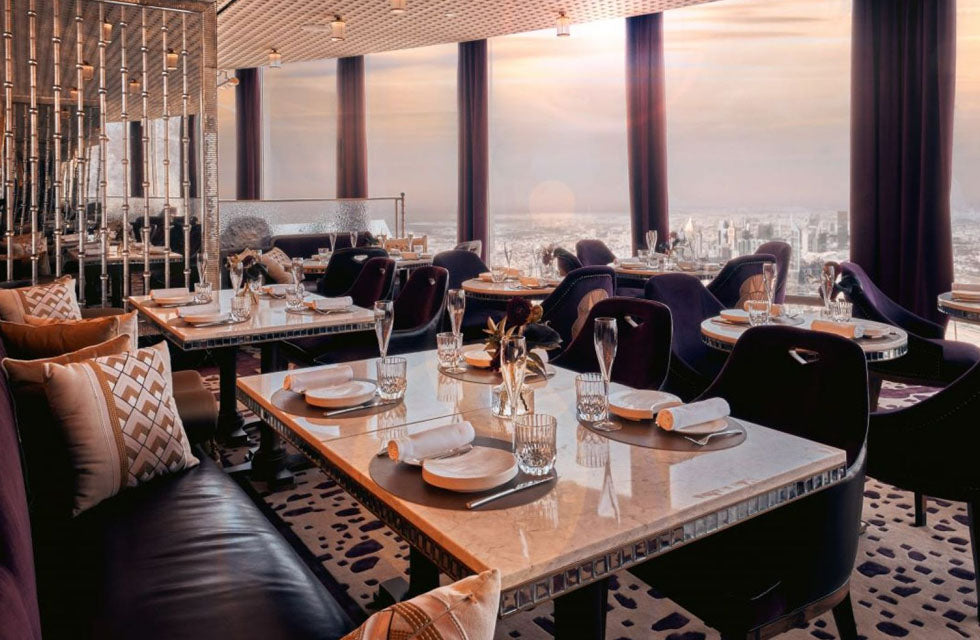 Romantic 3-Course Lunch with Beverages for Two at At.mosphere Burj Khalifa