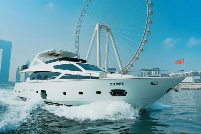 Dubai Marina Luxury Yacht Tour with Ain Dubai & JBR Views