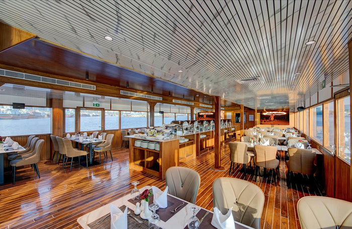 Celeste Cruise Dubai - Luxury Main Deck Dinner Cruise for One with Drinks