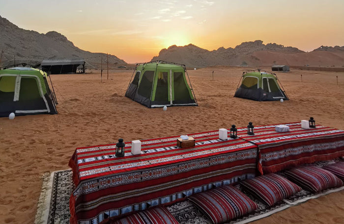 Unforgettable Mleiha Overnight Camping for Two with Breakfast & Sunrise Viewing |  at Wondergifts