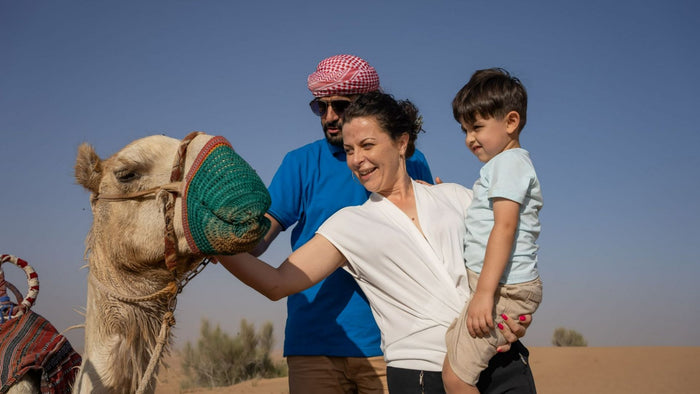 Overnight Desert Escape with Hot Air Balloon Ride, Dinner & Camel Safari for Two |  at Wondergifts