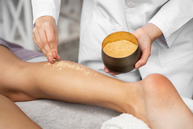 45 Minutes Organic Body Scrub at Amaraya Beauty Center |  at Wondergifts