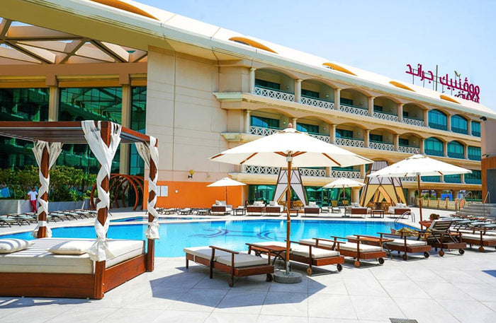 Opulent Sunday Brunch with Pool Access at Mövenpick Grand Al Bustan |  at Wondergifts