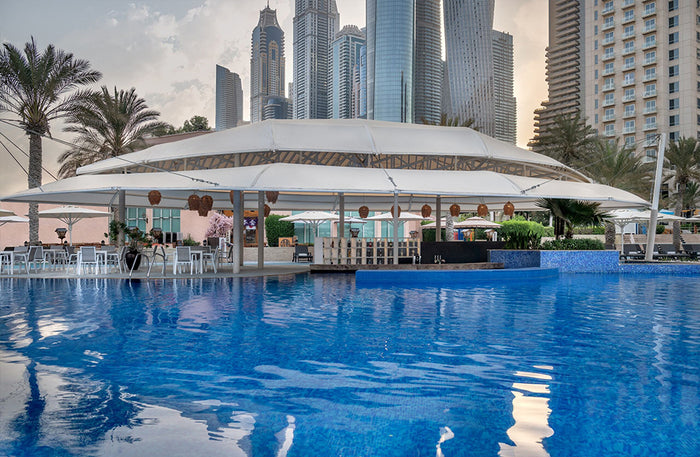 Pool and Beach Access for Two with F&B Credit at Habtoor Grand Resort