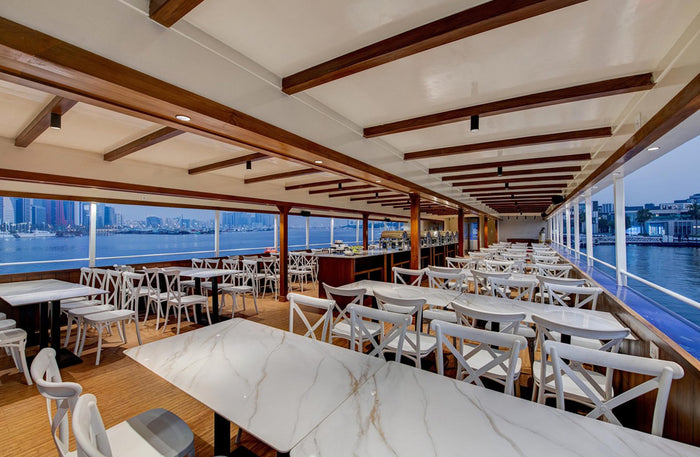 Celeste Cruise Dubai - Luxury Main Deck Dinner Cruise for One with Drinks