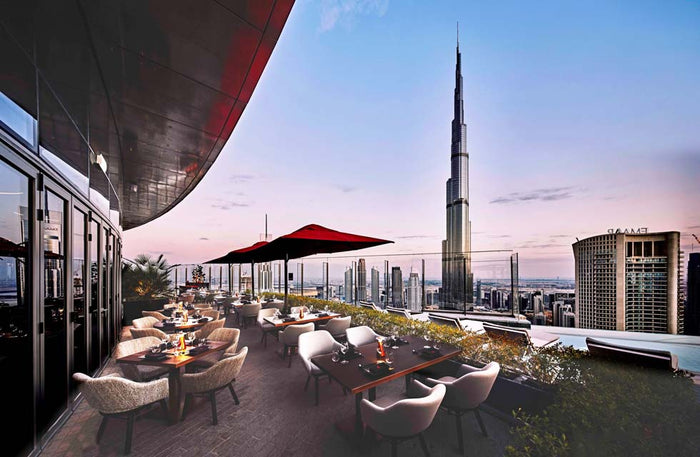 Ce La Vi Lunch with Drinks for Two & Thrilling Edge Walk with Burj Khalifa Views |  at Wondergifts