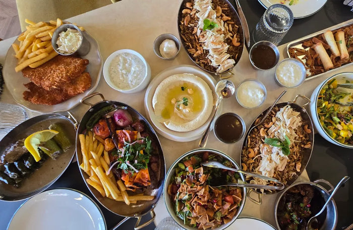 Manaret Beirut Dubai - Lebanese Set Menu for Two with Unlimited Soft Drinks