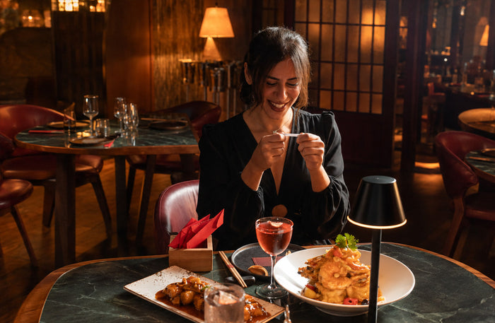 Miss Tess, Taj Dubai - Romantic Asian Set Menu Dinner for Two with Burj Khalifa Views