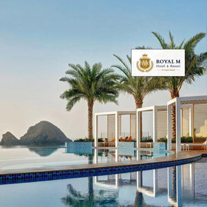 Serene One-Night Stay with Breakfast for Two at Royal M Al Aqah Beach