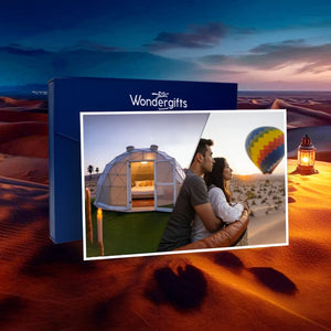 Romantic Overnight Gift Box: The Dunes Deluxe Dome Stay & Hot Air Balloon for Two