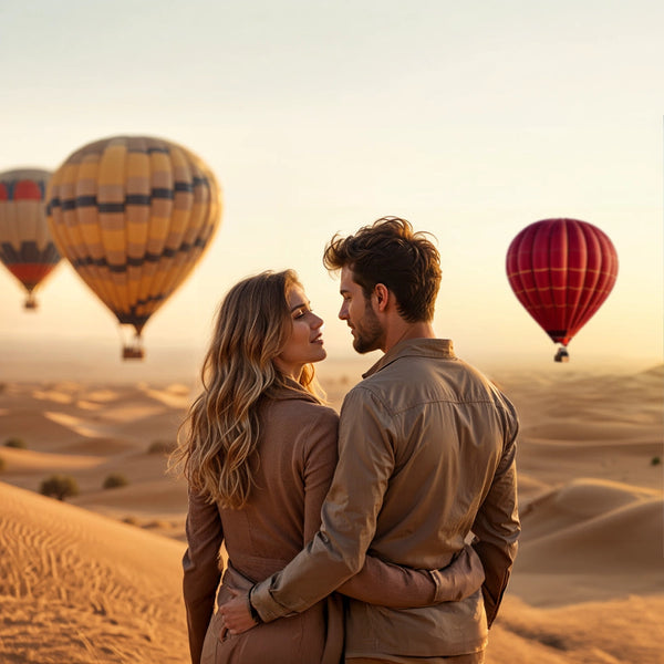 Scenic Hot Air Balloon Ride for Two Over the Dubai Desert