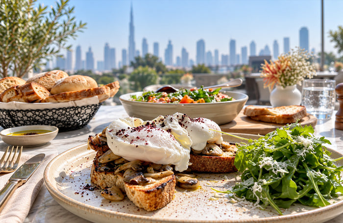 Ka’ak Al Manara Dubai - Lebanese Breakfast for Two with Manakeesh, Ka’ak & Drinks