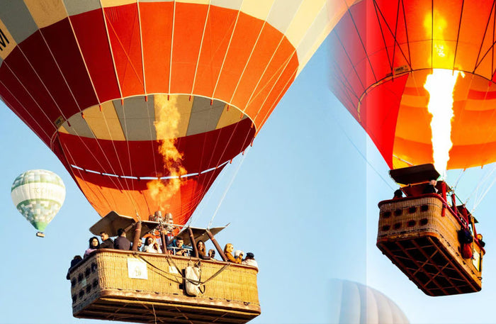 Dubai Hot Air Balloon - Magical Sunrise Desert Flight with Refreshment and Camel Ride
