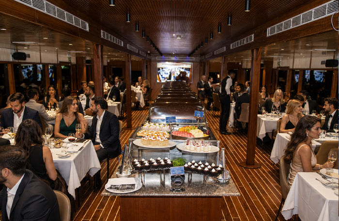 Celeste Cruise Dubai - Luxury Main Deck Dinner Cruise for One with Drinks