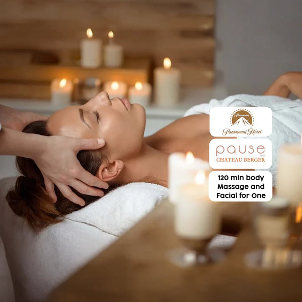 120-Minute Body Massage and Facial at Pause Spa Chateau Berger, Paramount Hotel Dubai