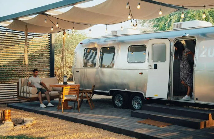 2 Nights for the Price of 1: Cozy Airstream Cabin Stay for Two at Bab Al Nojoum |  at Wondergifts